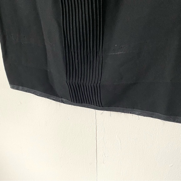 Vintage Little Black Dress White Polkadot Bow 60s Bobbie Brooks Womens Small - Picture 8 of 11